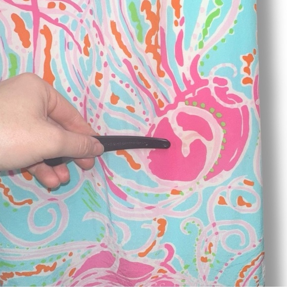 Lilly Pulitzer Dusk Silk Tank Dress Jellies Be Jammin Size Medium - Picture 8 of 14
